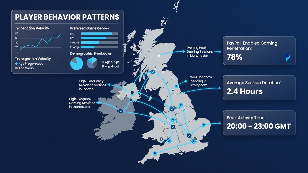 Graph illustrating withdrawal timing and average values for PayPal transactions in British gaming environments
