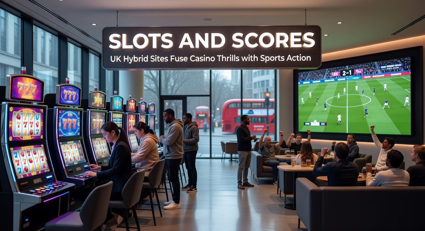 Mobile screen capturing a hybrid app with vibrant slot game graphics overlaying real-time Premier League betting odds