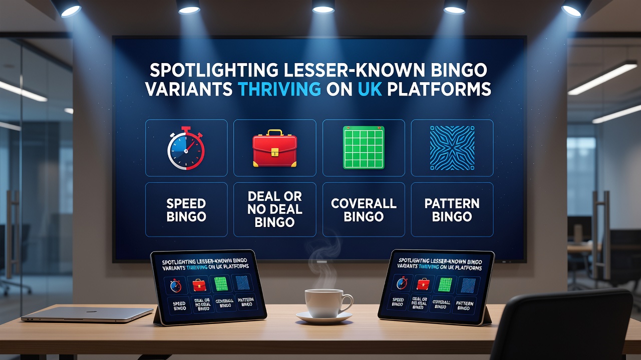 Digital bingo interface showing pattern selection and player statistics